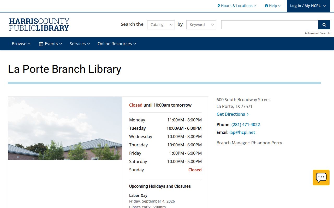 La Porte city directory research at the La Porte Branch library