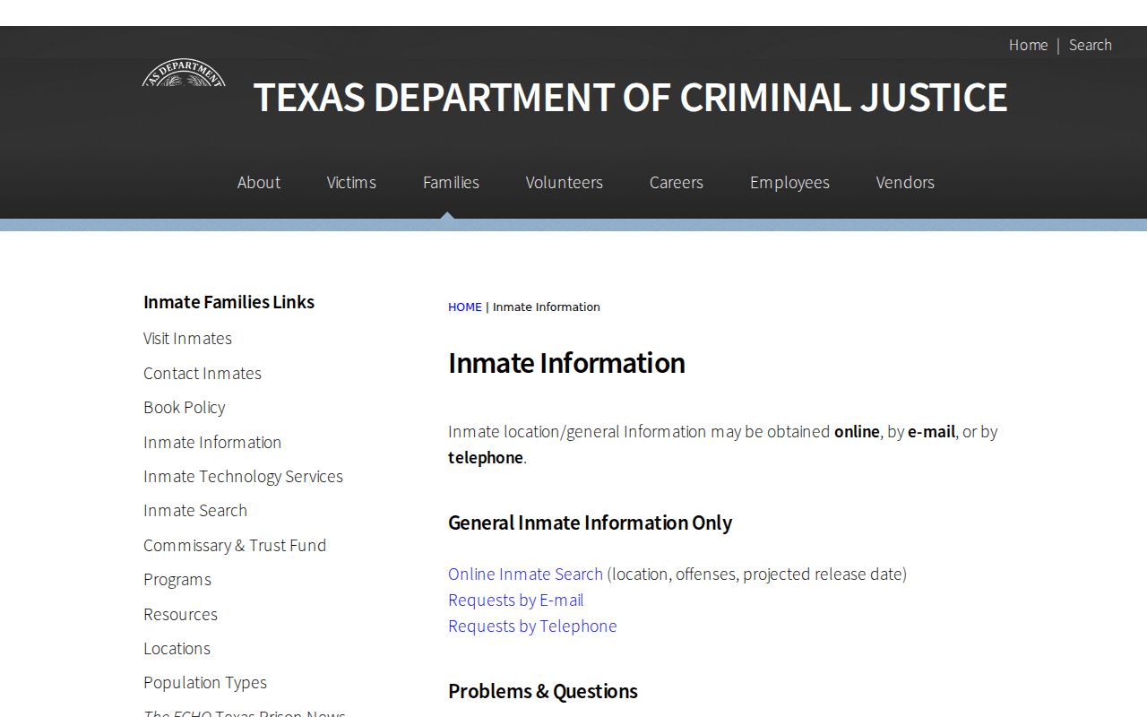 La Porte residents directory Texas inmate information hub