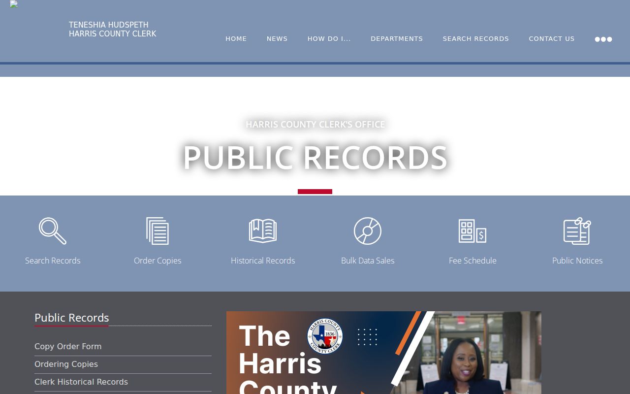 La Porte previous residents Harris County historical records search